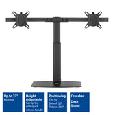 Monitorarm office gasveer crossbar 2 schermen - afbeelding 4
