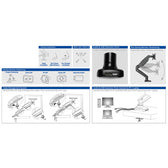Monitorarm office met gasveer 1 scherm - afbeelding 5
