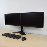 Monitorarm op voet 2 schermen - afbeelding 2