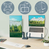 Monitor en Laptoparm Leitz Ergo ruimtebesp dubbel - afbeelding 6