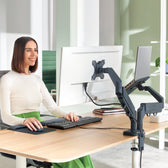 Monitor en Laptoparm Leitz Ergo ruimtebesp dubbel - afbeelding 8