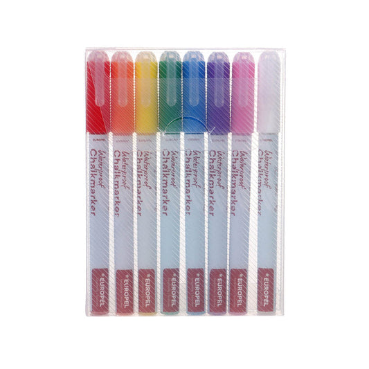 Krijtstift Europel watervast 1-3mm ass 8 stuks