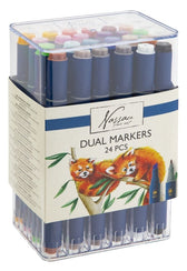 Alcoholmarker Nassau duopunt 24 stuks assorti