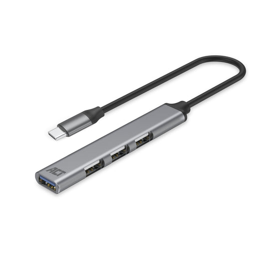 USB-C hub 3x USB-A 2.0 en 1x USB-A 3.0