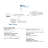 USB-C 4K docking station voor 1 HDMI monitor - afbeelding 8