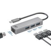 USB-C hub 3.0 3x USB-A Gigabit ethernet - afbeelding 5