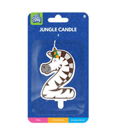 Jungle candle 2 Zebra - afbeelding 2