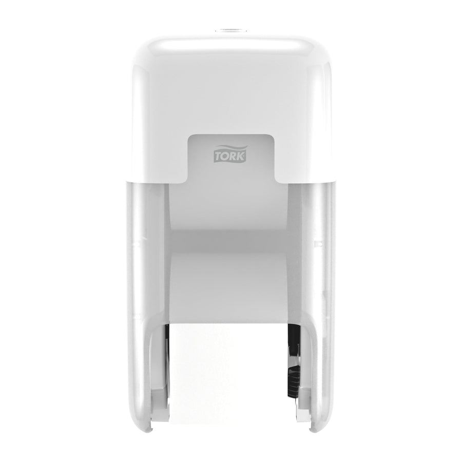 Toiletpapierdispenser Tork T7 verticaal duo wit