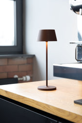 Tafellamp MAUL Nina LED dimbaar bruin - afbeelding 4