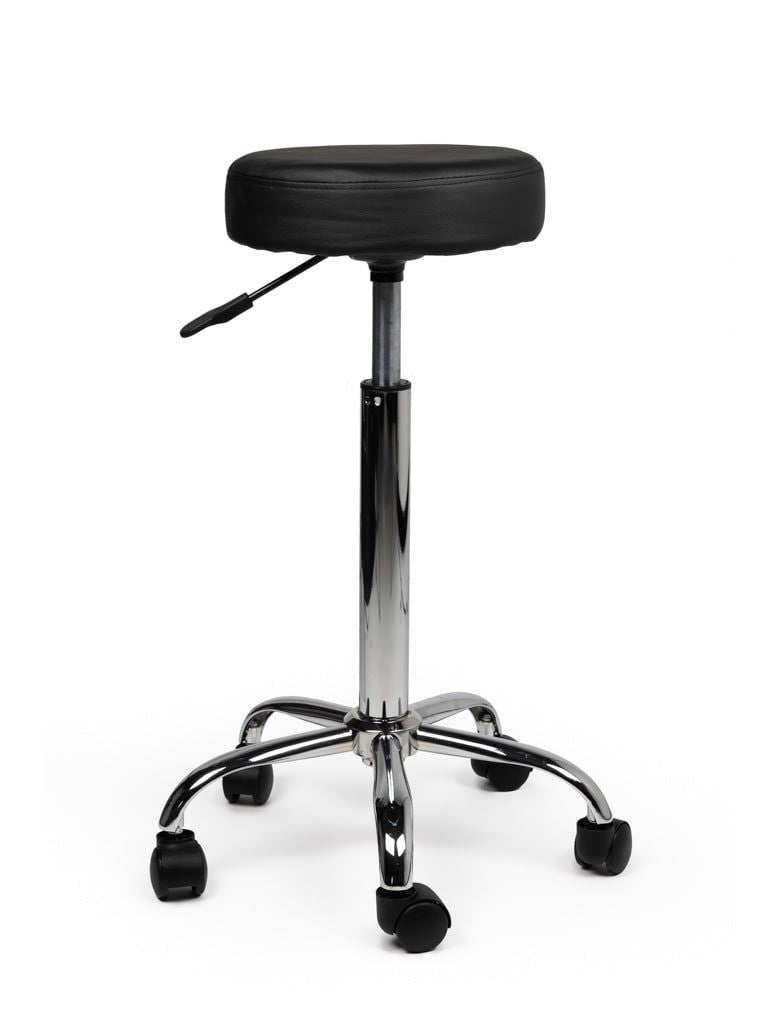 Tabouret kruk zwart hoge gasveer