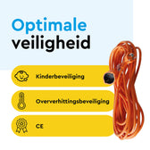 Verlengkabel BRASQ 30m oranje - afbeelding 6