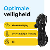 Verlengkabel BRASQ 20m zwart - afbeelding 6