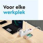 Stekkerdoos BRASQ 4 voudig 5 meter zwart - afbeelding 10