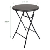 Statafel BRASQ 80cm BT100 zwart - afbeelding 5