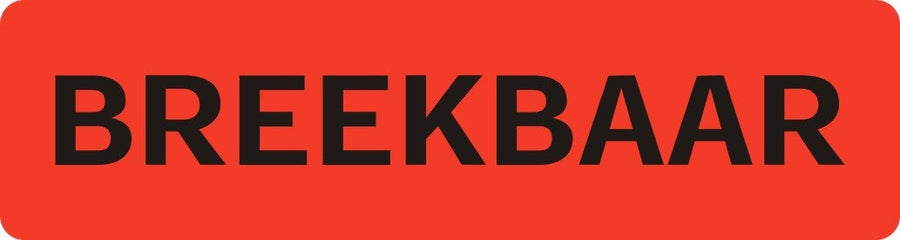 Waarschuwingsetiket breekbaar 500 stuks