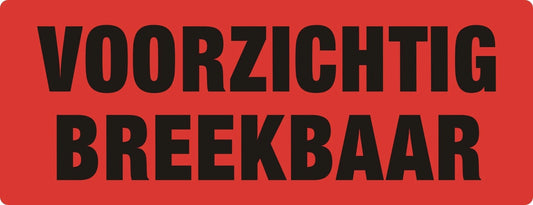Waarschuwingsetiket voorzichtig breekbaar 500st