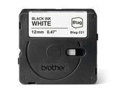 Labeltape Brother Ptouch Btag231 12mm wit - afbeelding 3