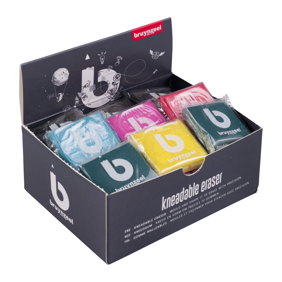 Kneedgum Bruynzeel Teens display 36 stuks assorti