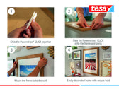 Kleefstip tesa Powerstrips Click Medium 4 paar wit - afbeelding 6