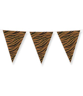 Party Flags foil Tiger Safari