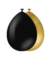 Balloons 10 pcs Gold and Black