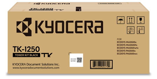 Toner Kyocera TK-1250 Zwart