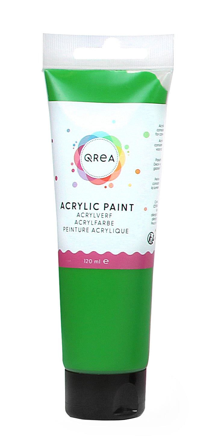 Acrylverf Qrea 120 ml briljant groen