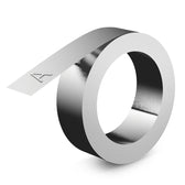 Relieftape Dymo zelfklevend aluminium 12mm zilver