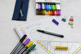 Fineliner Pentel Pointliner S40-B fijn rood - afbeelding 7