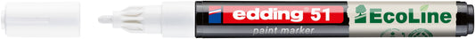 Paintmarker edding 51 Eco waterbasis 1-2mm wit