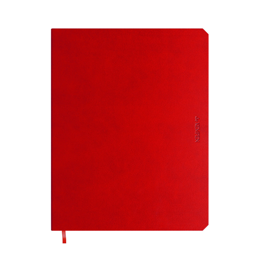 Notbk de KEMPEN Poppy 171x220 lijn 192pag rood
