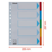 Tabbladen Esselte Stand A4 5dlg karton 11r ass - afbeelding 2
