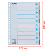 Tabbladen Esselte premium A4 10dlg karton 23r ass - afbeelding 5