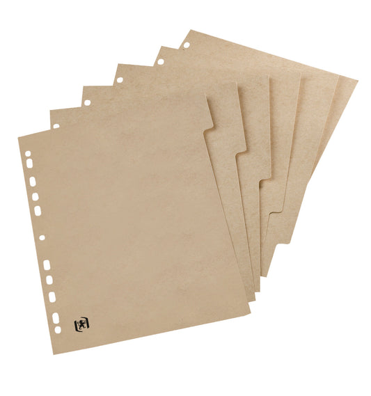 Tabblad Oxford Touareg 11r 6dlg naturel karton