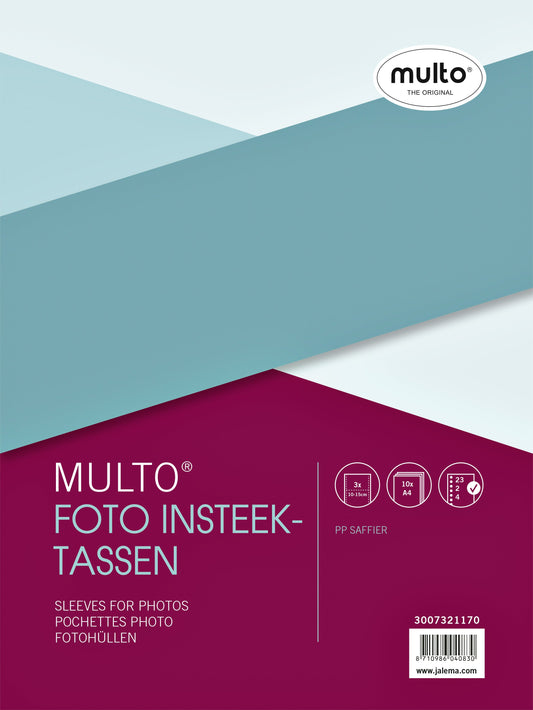 Fototas Multo A4 23r 3vak 10x15cm schrstr PP 10st