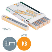 Nieten Leitz K8 26/8 verzinkt - afbeelding 3