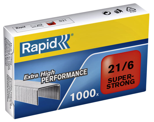 NIETEN RAPID 21/6 GEGALV SUPER STRONG 1000ST