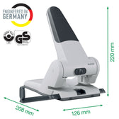 Perforator Leitz 5180 heavy duty 65 vel zilver - afbeelding 3