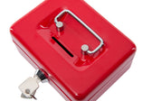 Geldkist MAUL muntgleuf slot 125x95x60mm rood