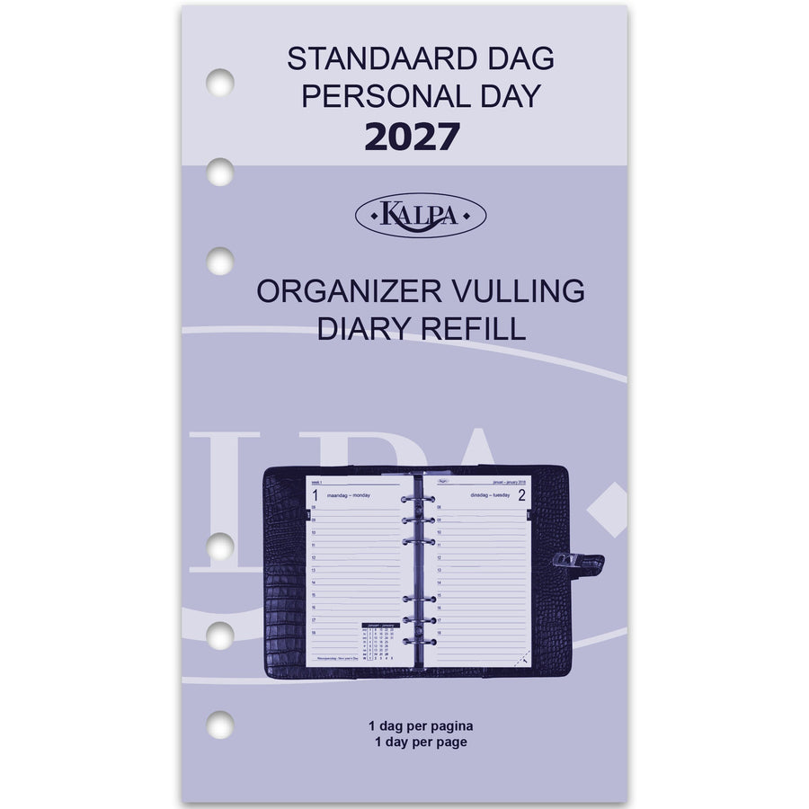 Agendavulling 2026 Kalpa Personal 1dag/1pagina