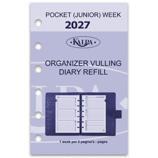 Agendavulling 2026 Kalpa Pocket 7dagen/2pagina's