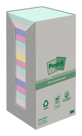 Memoblok Post-it 654-RTP 76x76mm recycled rainbow - afbeelding 4
