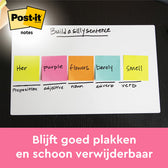Memoblok Post-it 654 76x76mm neon geel - afbeelding 6