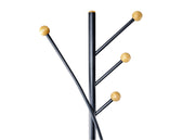 Kapstok MAUL Aura stnd 180cm 4 haken zw - afbeelding 2