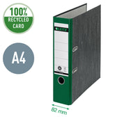 Ordner Leitz 1080 180° 80mm karton A4 groen - afbeelding 3
