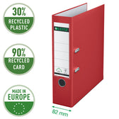 Ordner Leitz 1010 180° 80mm PP A4 rood - afbeelding 8