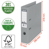 Ordner Esselte Vivida No.1 75mm PP A4 geel - afbeelding 8