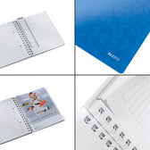 Notitieboek Leitz WOW A5 spiraal PP lijn blauw - afbeelding 5