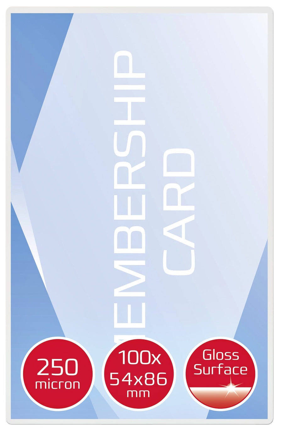 Lamineerhoes GBC creditcard 54x86mm 2x250micron