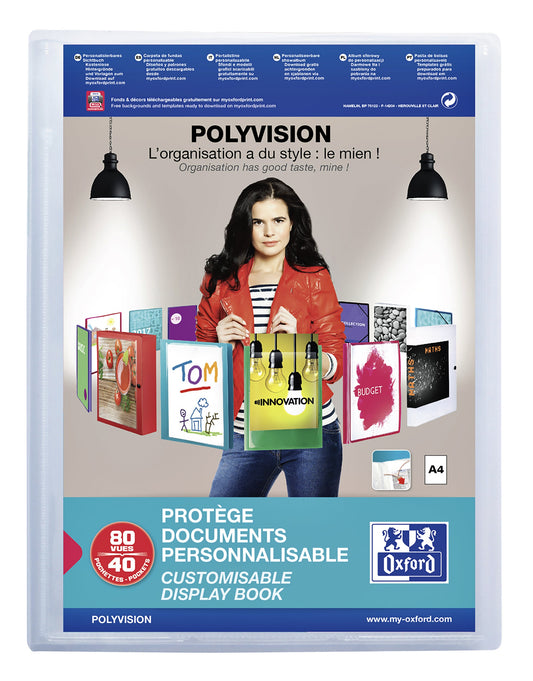 Showalbum Oxford Polyvision A4 40tas PP tr